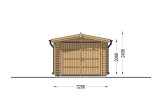 Garage en bois CLASSIC (34 mm), 3.2x5.2, 16 m² specification 2