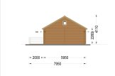 Chalet en bois avec terrasse ANGERS S (34+34 mm), 36 m² + 19 m² specification 5