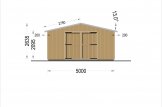 Garage en bois LORA (ossature en bois), 5x6 m , 30 m² specification 2