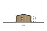 Chalet en bois habitable NICOLE (Isolé, 44 mm + bardage), 68 m² specification 3