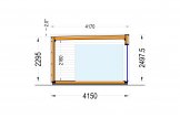 Bureau de jardin PREMIUM (Isolé RE2020, 34 mm + bardage), 5x4 m, 19.9 m² specification 6