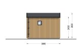 Abri de jardin en bois PIA PLUS (Isolé RE2020, 34 mm + bardage), 5x3 m, 12 m² specification 5