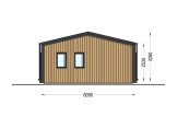 Chalet en bois habitable ANGELA (Isolé, 44 mm + bardage), 43 m² specification 3
