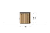 Sauna d'extérieur OKO (34 mm + bardage), 2.3x2.3 m, 4.1 m² specification 4