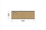 Studio de jardin PREMIUM S (34 mm + bardage), 7.5x4 m, 30 m² specification 4