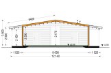 Chalet en bois CARLOTA S PLUS (Isolé, 58 mm + bardage), 90 m² specification 6