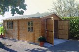 Garage en bois (44 mm), 3.6x5.35 m, 19.9 m² customer 3