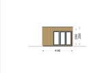 Studio de jardin PREMIUM (Isolé, 34 mm + bardage), 7.5x4 m, 30 m² specification 5
