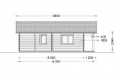 Chalet en bois RIVIERA (66 mm), 100 m² + 20 m² terrasse specification 5