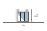 Abri de jardin en bois INES PLUS avec terrasse (Isolé RE2020, 34 mm + bardage), 6x3 m, 18 m² specification 5