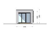 Abri de jardin en bois INES avec terrasse (Isolé, 34 mm + bardage), 6x3 m, 18 m² specification 5