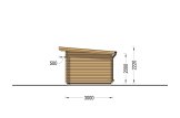 Abri de jardin en bois MALTA (34 mm), 3x3 m, 9 m² specification 5