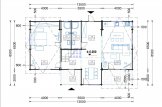 Maison en bois HOLLAND PLUS (66 mm), 120 m² + 13 m² terrasse specification 1