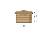 Garage en bois CLASSIC (34 mm), 3.2x5.2, 16 m² specification 4