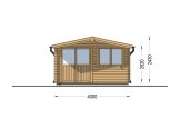Abri de jardin en bois LILLE (34 mm), 4x3 m, 12 m² specification 2