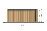 Abri de jardin en bois INES (Isolé RE2020, 34 mm + bardage), 6x3 m, 18 m² specification 4