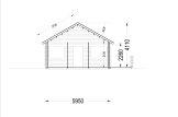 Chalet en bois avec terrasse ANGERS S (34+34 mm), 36 m² + 19 m² specification 8