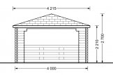 Tonnelle en bois (44 mm), 4x4 m, 16 m² specification 3