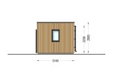 Bureau de jardin PREMIUM (34 mm + bardage), 5x3 m, 13 m² specification 3