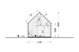 Chalet en bois en kit ALINA (34 mm + bardage), 46 m² specification 7