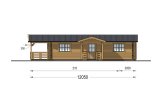 Chalet en bois avec terrasse DONNA S (44+44 mm), 63 m² + 11.5 m² specification 5