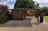 Carport en bois 3x6 m avec abri (44 mm), 2x6 m customer 1