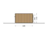 Chalet en bois habitable BELLA 2 RV (Isolé RE2020, 44 mm + bardage), 60 m² specification 5