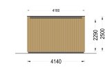 Bureau de jardin PREMIUM S (Isolé RE2020, 34 mm + bardage), 4.1x2.4 m, 10 m² specification 4