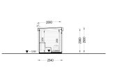 Sauna d'extérieur FREJA (44 mm), 4.5x2.5 m, 4.85 m² specification 6