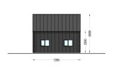 Maison préfabriquée en bois ALINA PV (Isolé RE2020, 44 mm + bardage), 46 m² specification 6