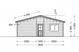 Chalet en bois LIMOGES (44+44 mm), 103 m² specification 3