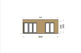 Studio de jardin PREMIUM S (Isolé, 34 mm + bardage), 6.5x4.5 m, 30 m² specification 2