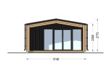 Abri de jardin en bois PIA PLUS (Isolé, 34 mm + bardage), 5x3 m, 12 m² specification 2