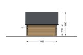 Chalet en bois en kit KARINA (34 mm + bardage), 46 m² specification 4