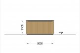Garage bois toit plat SILVIA F (34 mm + bardage), 5x6 m, 30 m² specification 5
