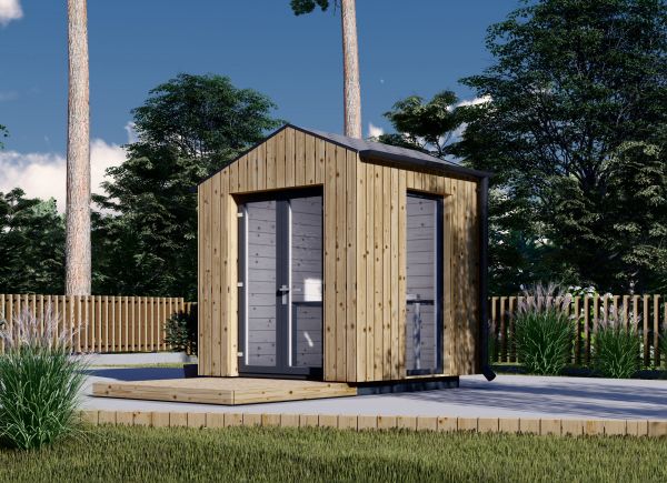 Bureau de jardin TONIA (34 mm + bardage), 2x2 m, 4 m² avp.ui.product_images.thumbnail 1