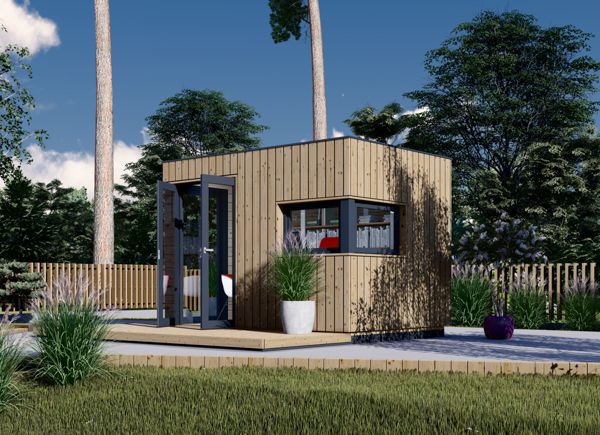 Bureau de jardin PREMIUM L (34 mm + bardage), 3x2 m, 6 m² avp.ui.product_images.thumbnail 1