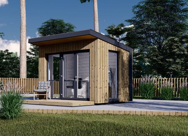 Bureau de jardin EVELIN (34 mm + bardage), 3x2 m, 6 m² avp.ui.product_images.thumbnail 1
