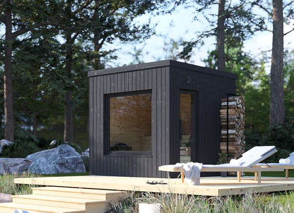 Sauna d'extérieur OKO 1 (34 mm + bardage), 2.3x2.3 m, 4.1 m² avp.ui.product_images.thumbnail 1
