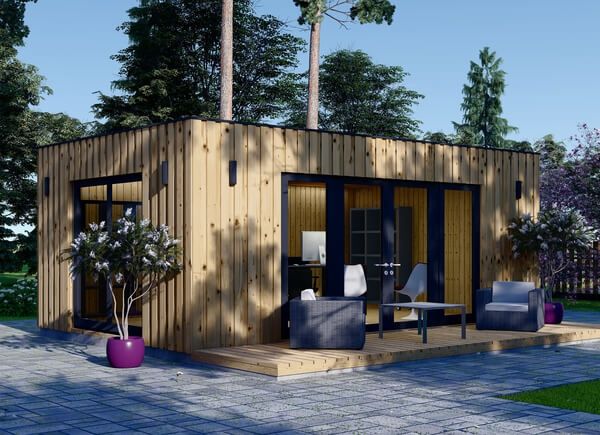 Bureau de jardin PREMIUM (Isolé RE2020, SIPS), 7x4 m, 28 m² avp.ui.product_images.thumbnail 1