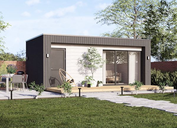 Abri de jardin en bois LAYLA (34 mm + bardage), 6x3 m, 15 m² avp.ui.product_images.thumbnail 1