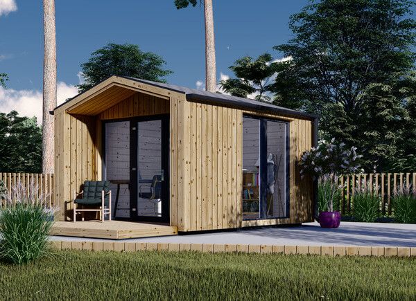 Bureau de jardin PIA (34 mm + bardage), 3x3 m, 9 m² avp.ui.product_images.thumbnail 1