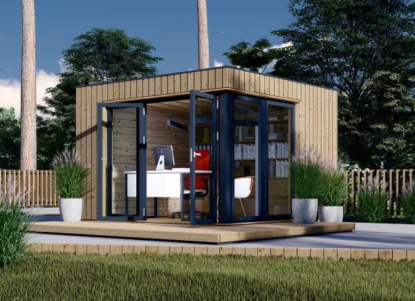 Bureau de jardin PREMIUM (34 mm + bardage), 3x3 m, 9 m² avp.ui.product_images.thumbnail 1