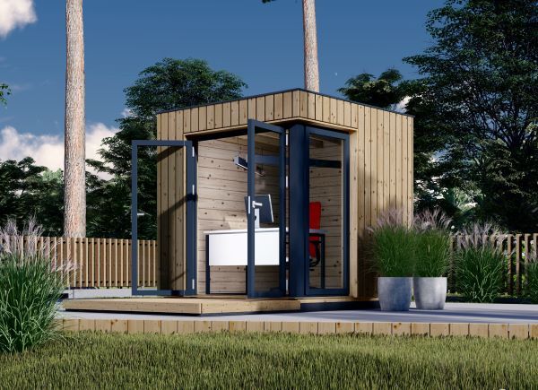 Bureau de jardin PREMIUM (34 mm + bardage), 2x2 m, 4 m² avp.ui.product_images.thumbnail 1