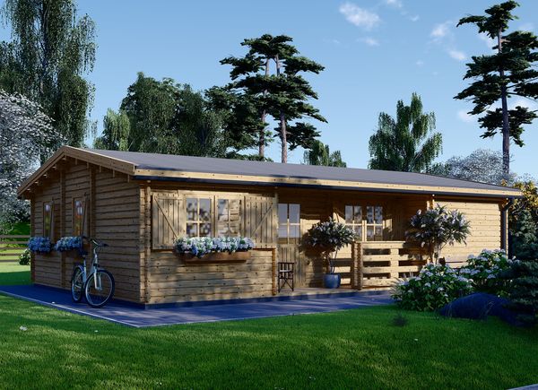 Chalet en bois UZES (66 mm), 70 m² avp.ui.product_images.thumbnail 1