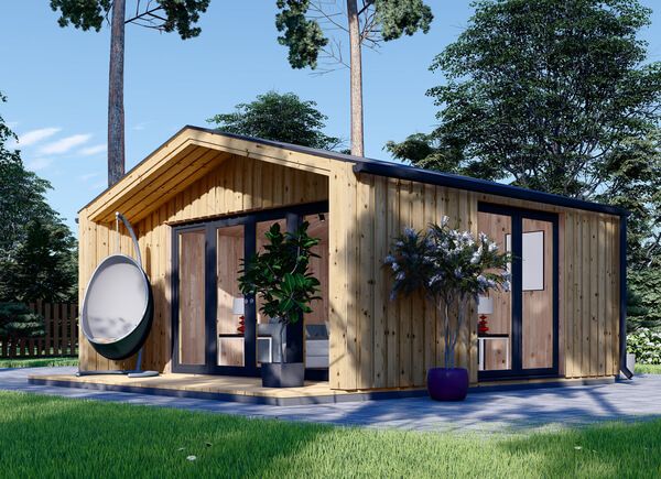 Abri de jardin en bois PIA (ossature en bois), 5.2x4.9 m, 18 m² avp.ui.product_images.thumbnail 1