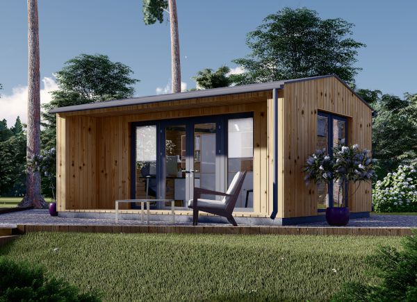 Bureau de jardin TINA (Isolé RE2020, 44 mm + bardage), 5.5x4 m, 16.5 m² avp.ui.product_images.thumbnail 1
