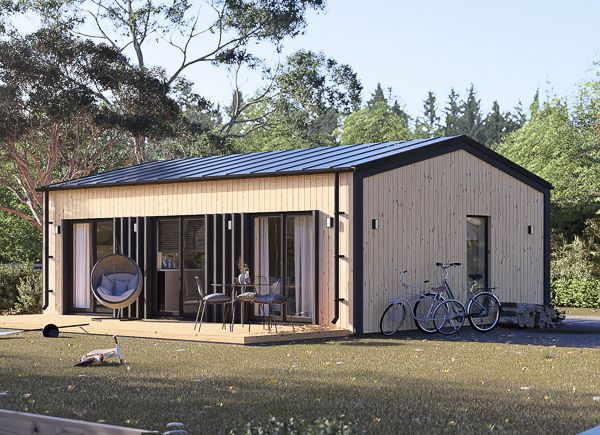 Chalet en bois habitable ANGELA RV (Isolé, RE2020), 50 m² avp.ui.product_images.thumbnail 1