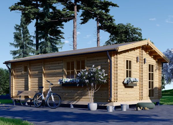 Chalet en bois habitable ARGO M-N S (44+44 mm), 5x9 m, 35 m² avp.ui.product_images.thumbnail 1