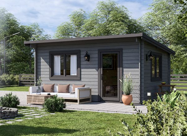 Abri de jardin en bois à toit plat DREUX (34 mm), 5x4 m, 20 m² avp.ui.product_images.thumbnail 1